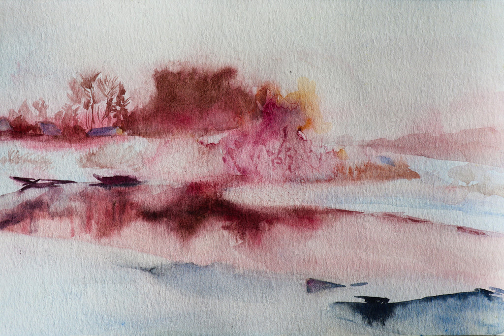 Pink Winter Lake