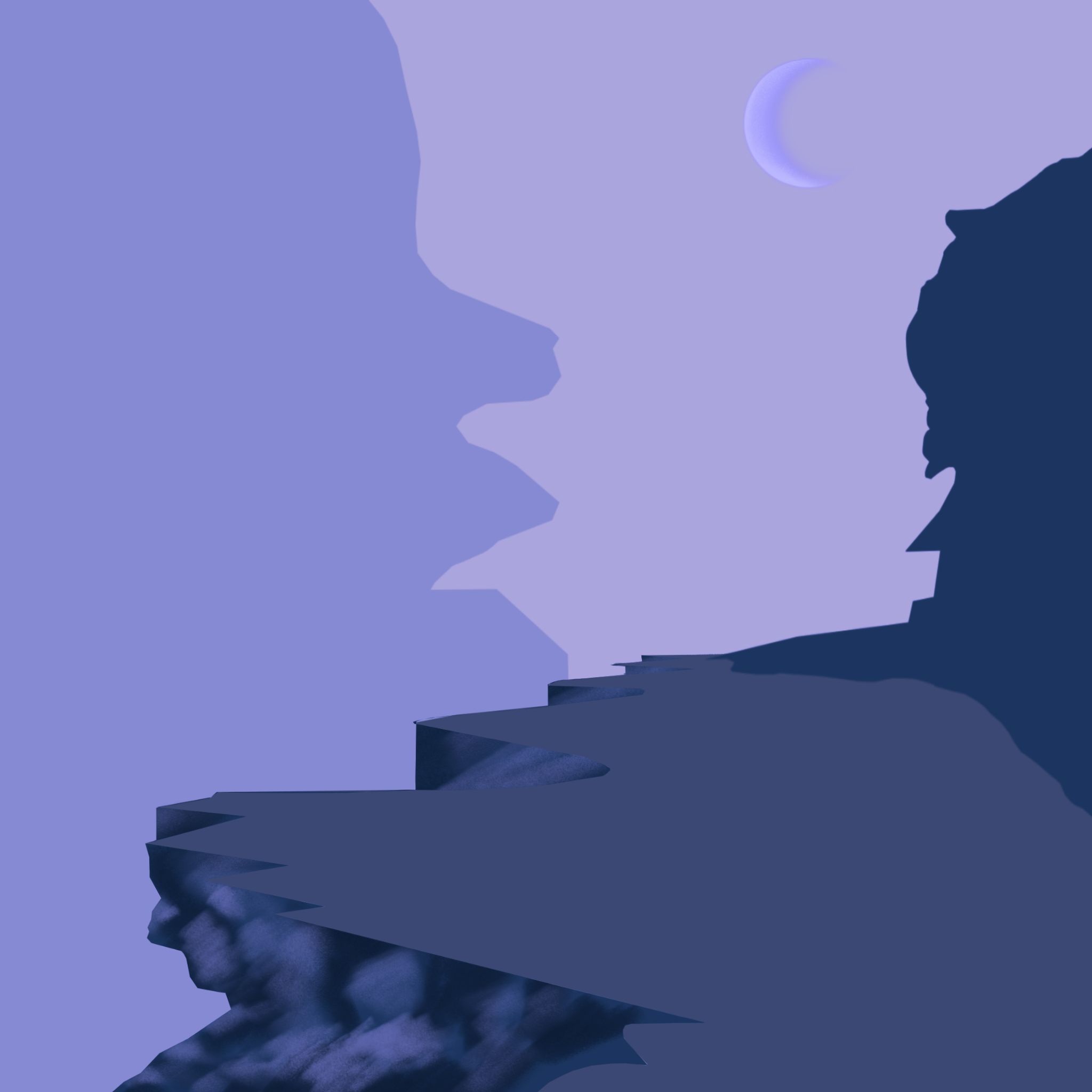 Moonlit Mountain