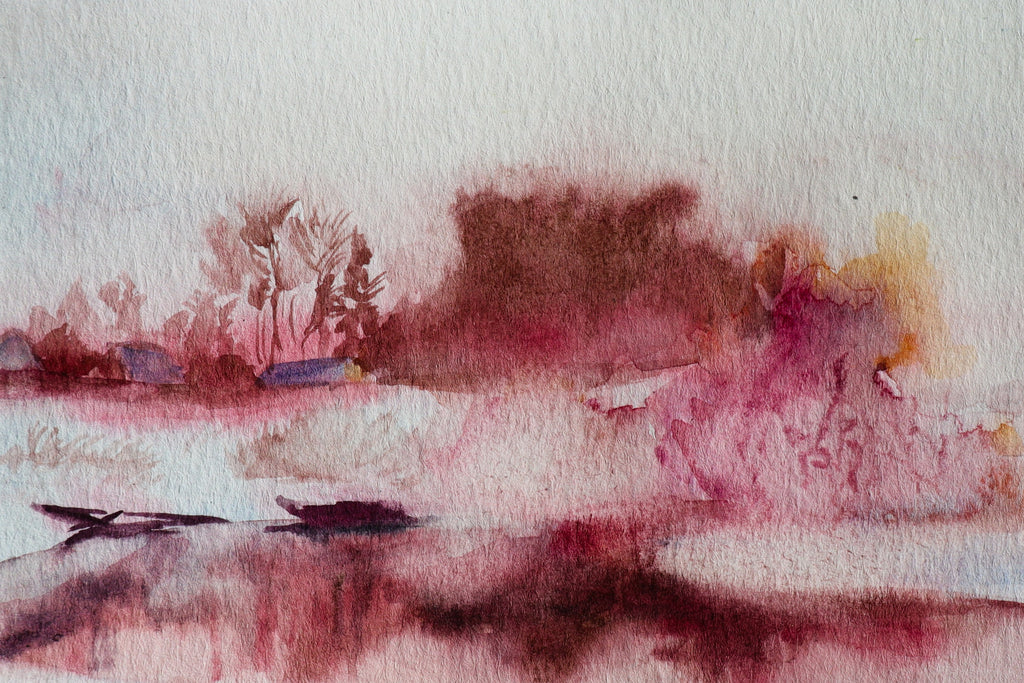 Pink Winter Lake